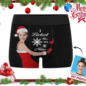 Funny Men's Boxer Briefs, Custom Face boxers, Personalized Man's Underwear with Photos, Christmas Gifts for Husband Boyfriend Fiancé