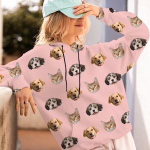 Matching Hoodies For Dogs And Humans, Custom Pet Owner Matching Hoodie, Custom Dog Sweatshirt, Pet Portrait Hoodie, Dog Hoodie Personalized