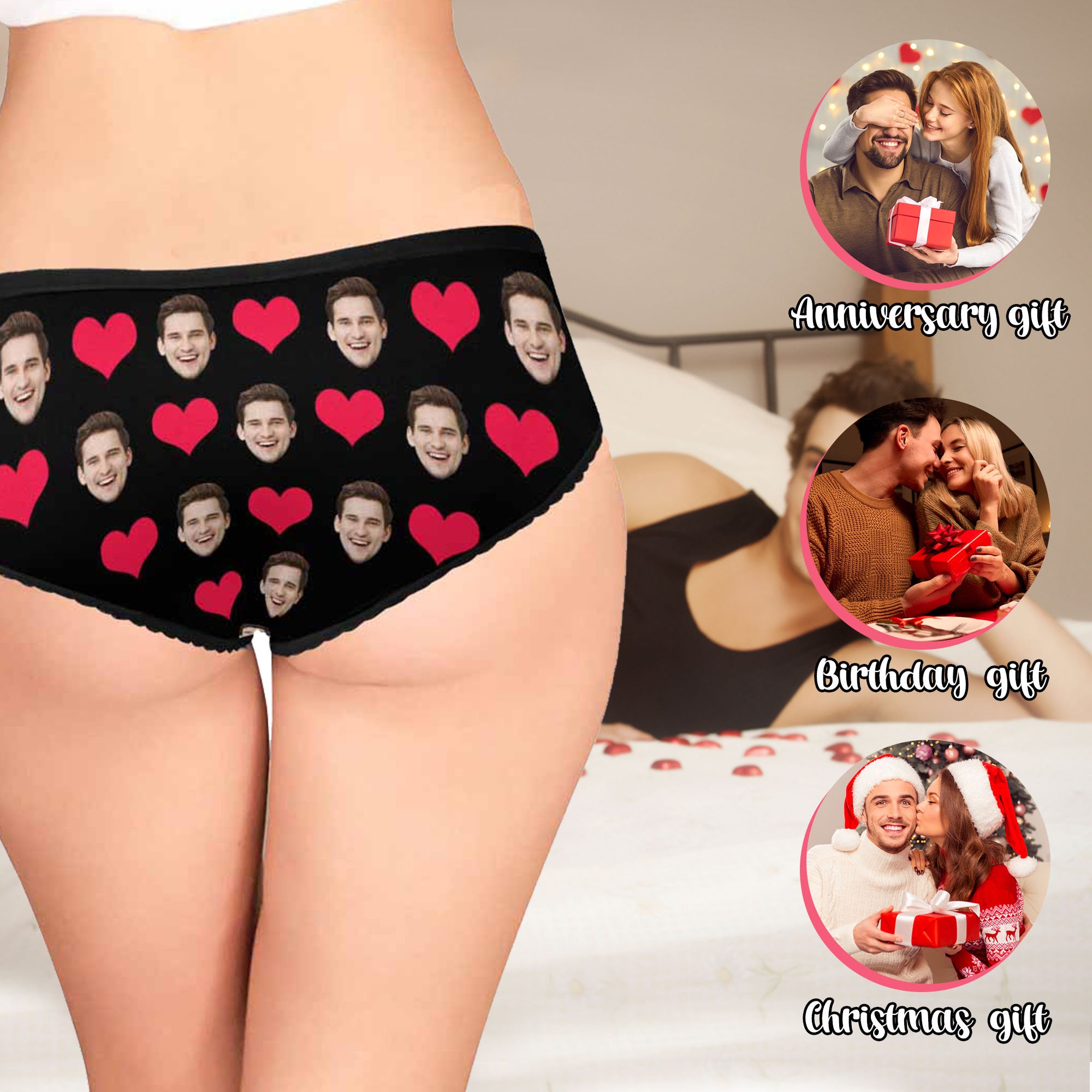 Personalized Couple Matching Underwear, Custom Face Boxers for Men, Couple  Panties for Women, Christmas Gift, Valentine's Day Gifts 