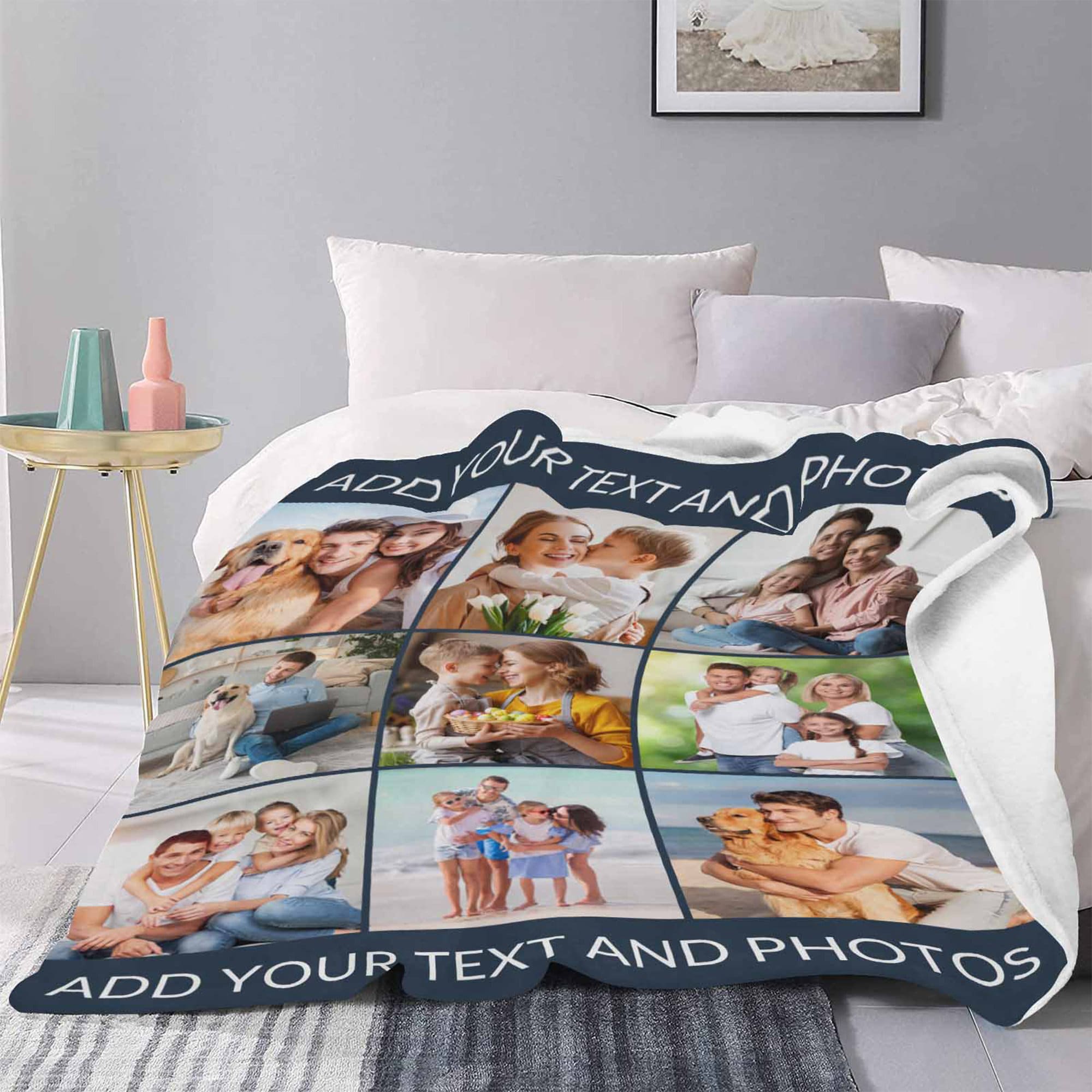 Personalized photo blanket for adults custom blanket with etsy