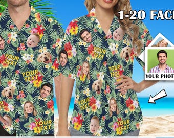 Personalized Face Hawaiian Shirt: Custom Photo Aloha Shirt