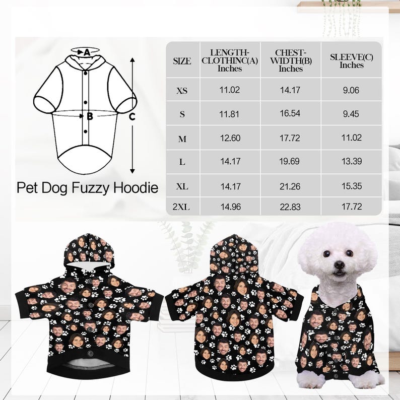 Custom Pet Portrait Pajama Pants: Dog & Cat Photo PJs with Pocket Pet Dog Fuzzy Hoodie