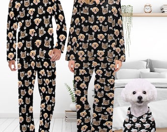 Custom Face Pajamas: Personalized Pet Photo Matching Set