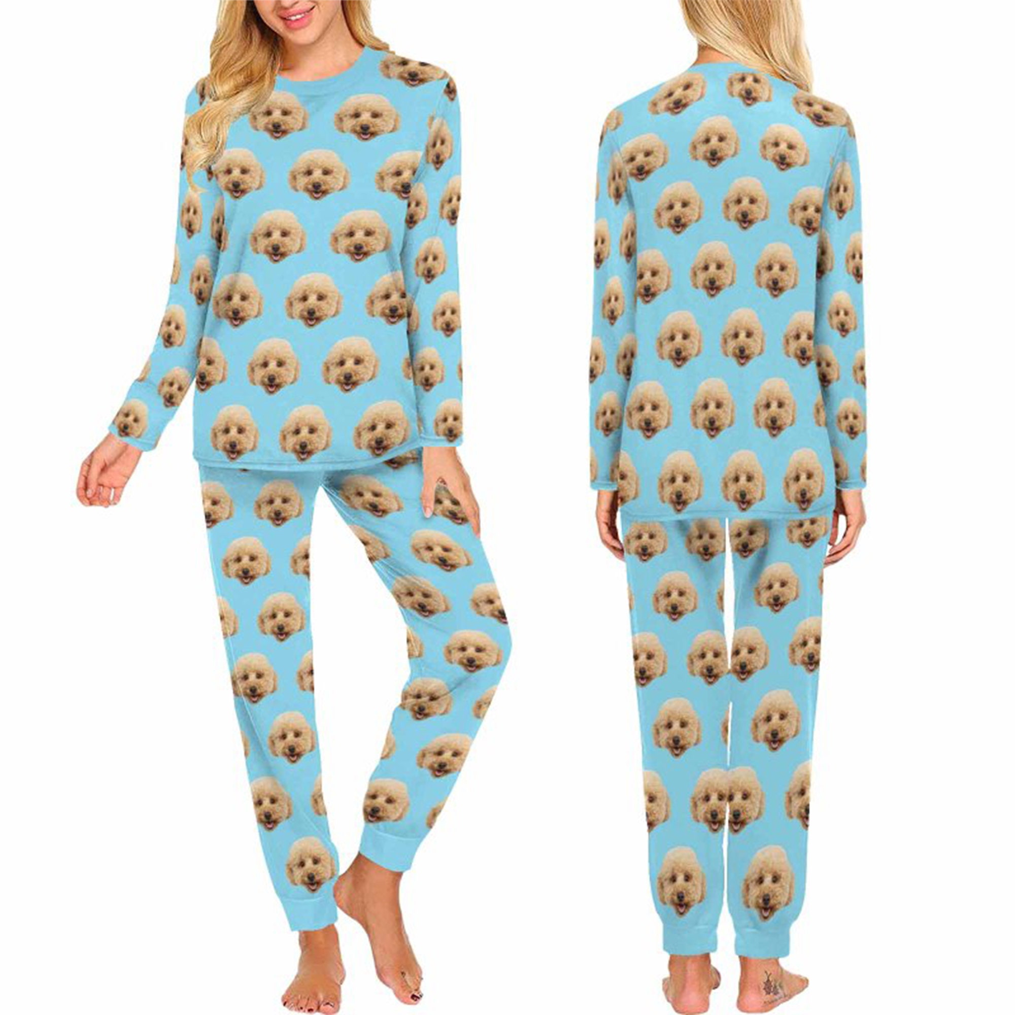 Discover Pijamas Personalizada Foto de Cara, Conjuntos de Pijamas para Pareja y Familia