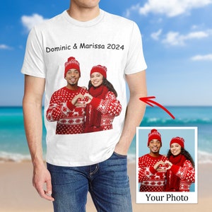 Custom Photo Shirt, Personalized Text Shirt, Custom Shirt, Personalized Tee, Bachelor Party Shirt, Family Picture Shirt, Gift for Dad