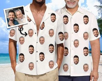 Custom Face Hawaiian Shirt: Personalized Photo Beach Shirt