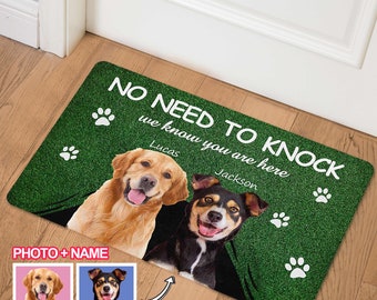 Personalized Pet Photo Doormat: Custom Dog & Cat Welcome Mat