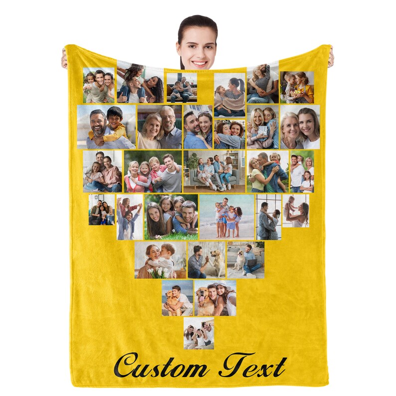 Custom Photo Blanket Picture Blankets Personalized Photo Etsy