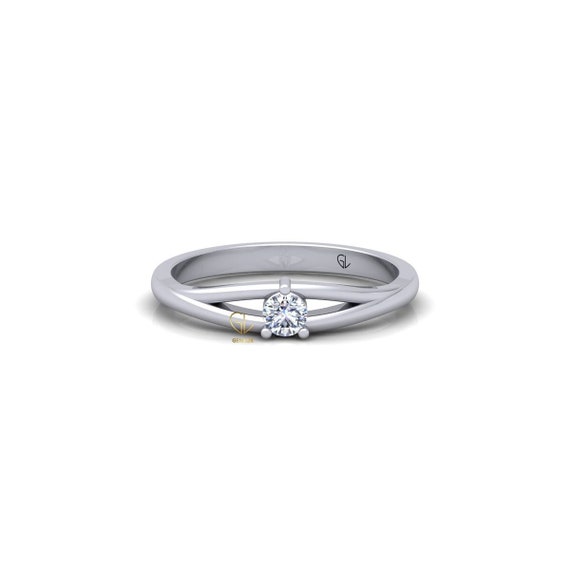 0.46cts Platinum and 18ct Rose Gold Old Cut Diamond Engagement Ring – G  Collins & Sons
