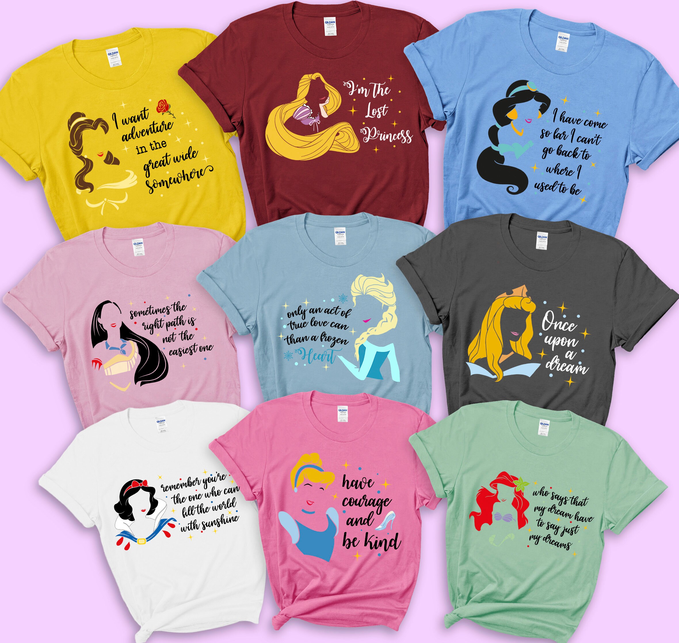 Disney Princess Shirt Princess Shirts Princess Quote Etsy