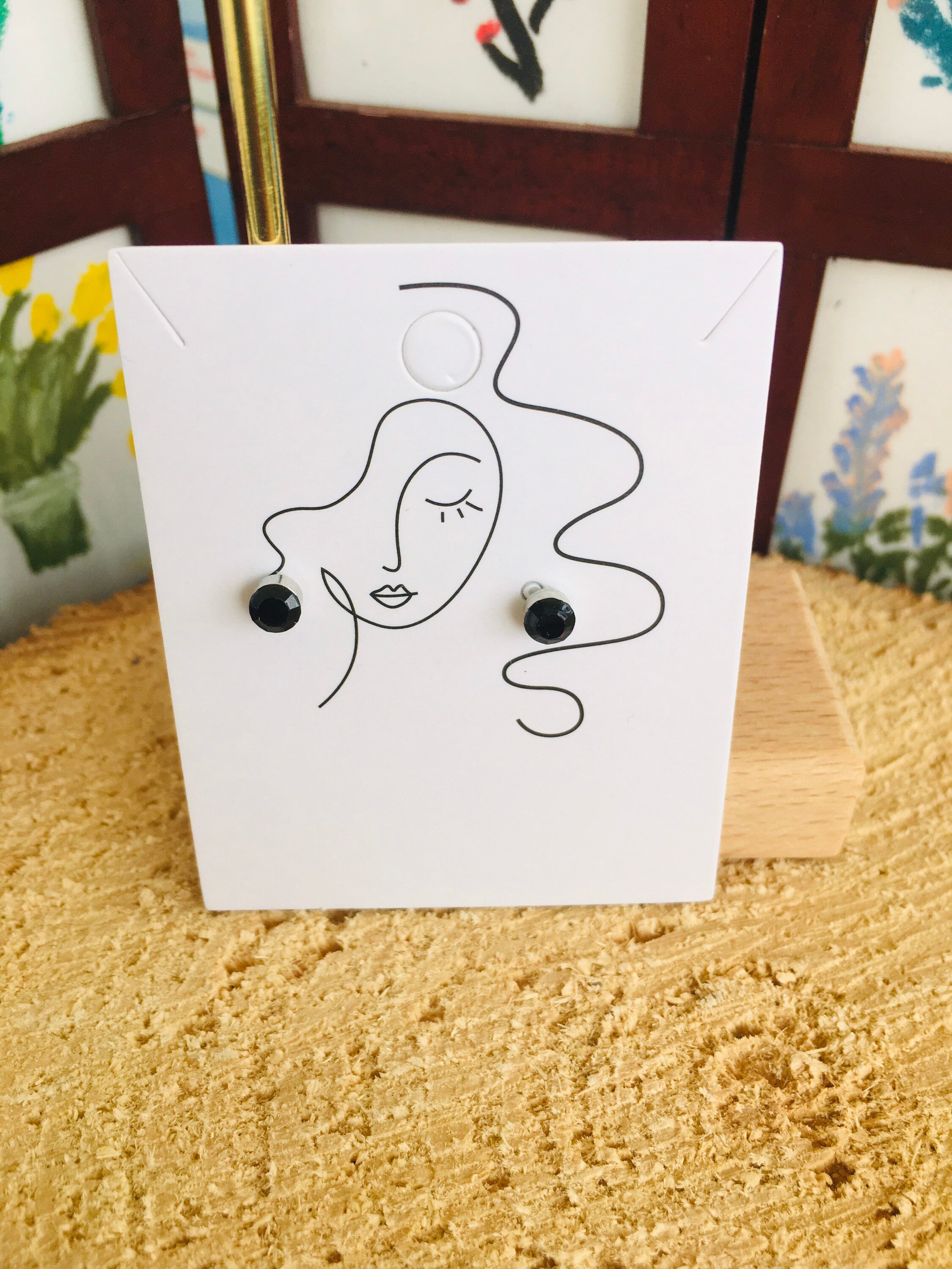 Earring /no Hole Earring/tiny Diamond Etsy