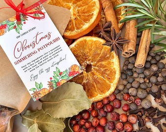 Christmas Morning Simmer Stovetop Potpourri | Holiday Simmer Pot Gift Bulk | Christmas Cozy Home Decoration | Protection Simmer Pot Kit