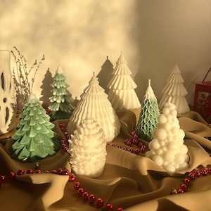 Christmas Tree Scented Soy Candle | Christmas Decor | Christmas Gift | Holiday Candle | Holiday Gift | Winter Season | Christmas Gift Decor