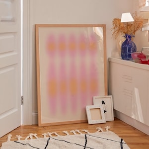 Gemusterte Noise Stimmung Farbverlauf Neon Aura Wand Kunst Print *AURA ENERGY SERIES* Buntes Poster ~ (Mehrere Größen inklusive)