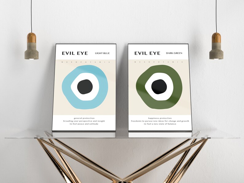 Trendy Wall Art EVIL EYE SERIES Bedeutungsvoller und inspirierender