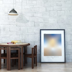 Saturn Printable Wall Art &quot;TERRA SERIES&quot; Gradient Abstract Saturn Design