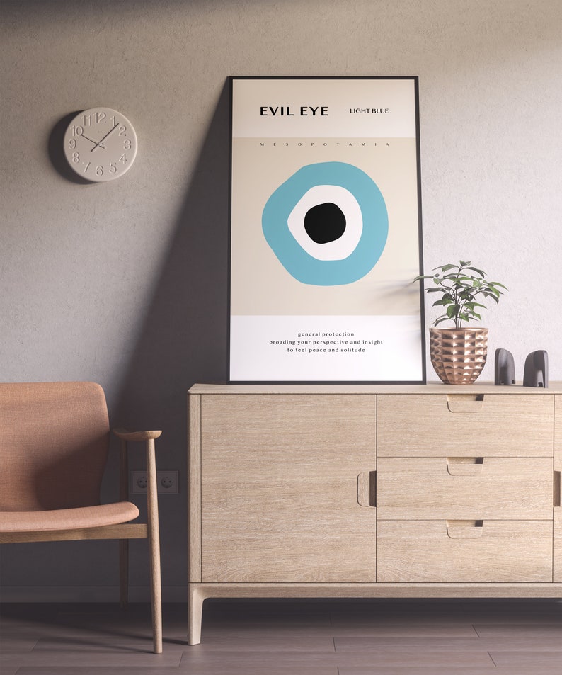 Trendy Wall Art EVIL EYE SERIES Bedeutungsvoller und inspirierender