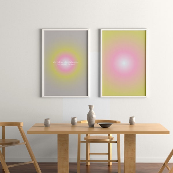 What is Brighter? Aura Wall Art Print *AURA ENERGY SERIES*, Colorful Digital Gallery Art Download Print  ~The Kenzie Aura ~