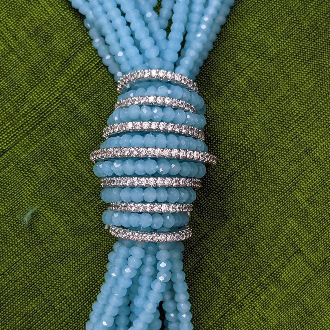 Traditional High Quality Sky Blue Onyx Beads Long Haar Etsy