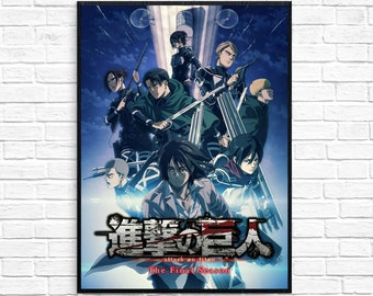 29,7 cm Formato A3 Chutoral Anime Poster-Attack on Titan Key Art Poster Anime Art Decor Poster da Parete Stampa Pittura Unica 42