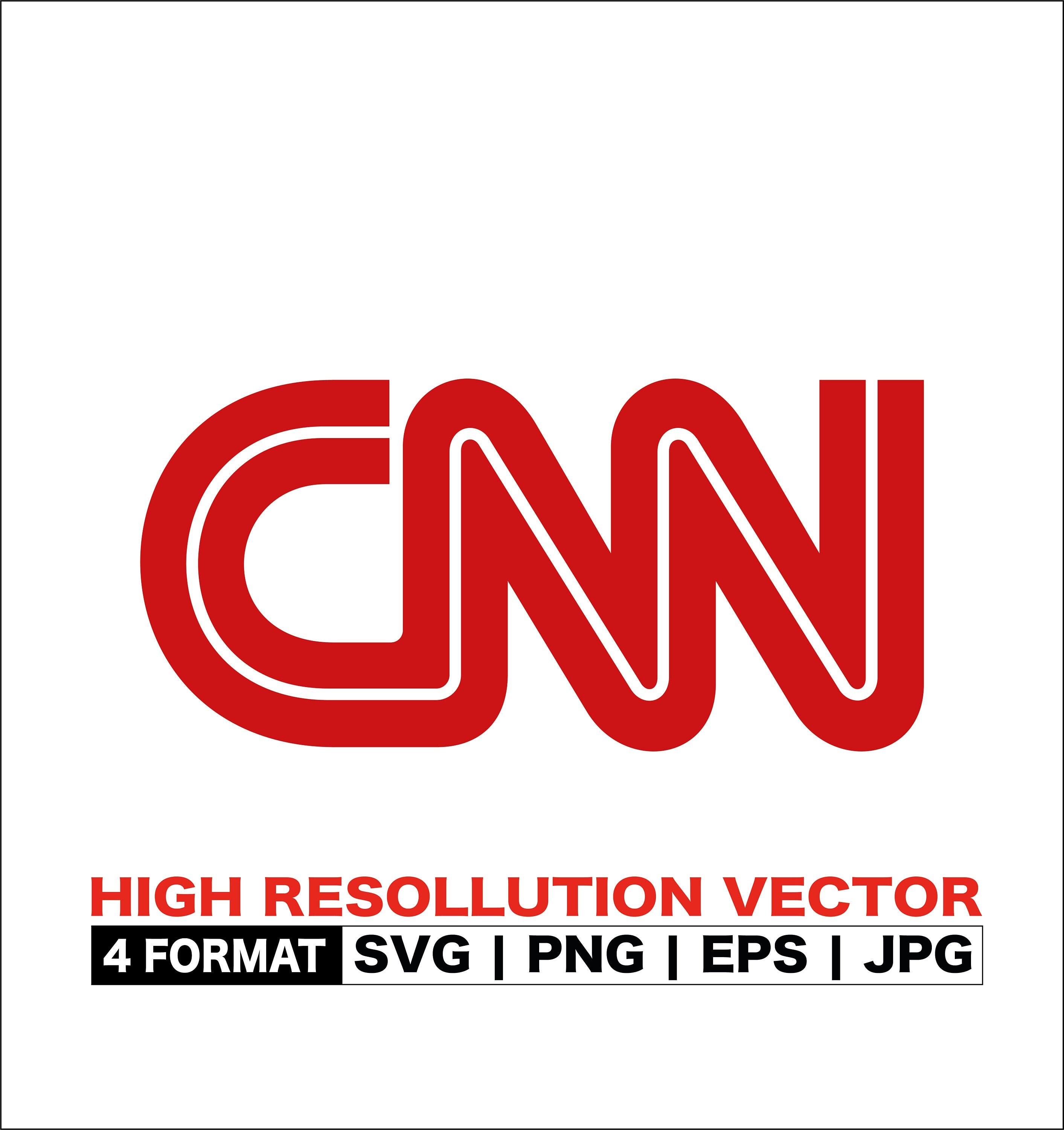 CNN logo SVG EPS Png Jpg Instant Download Etsy