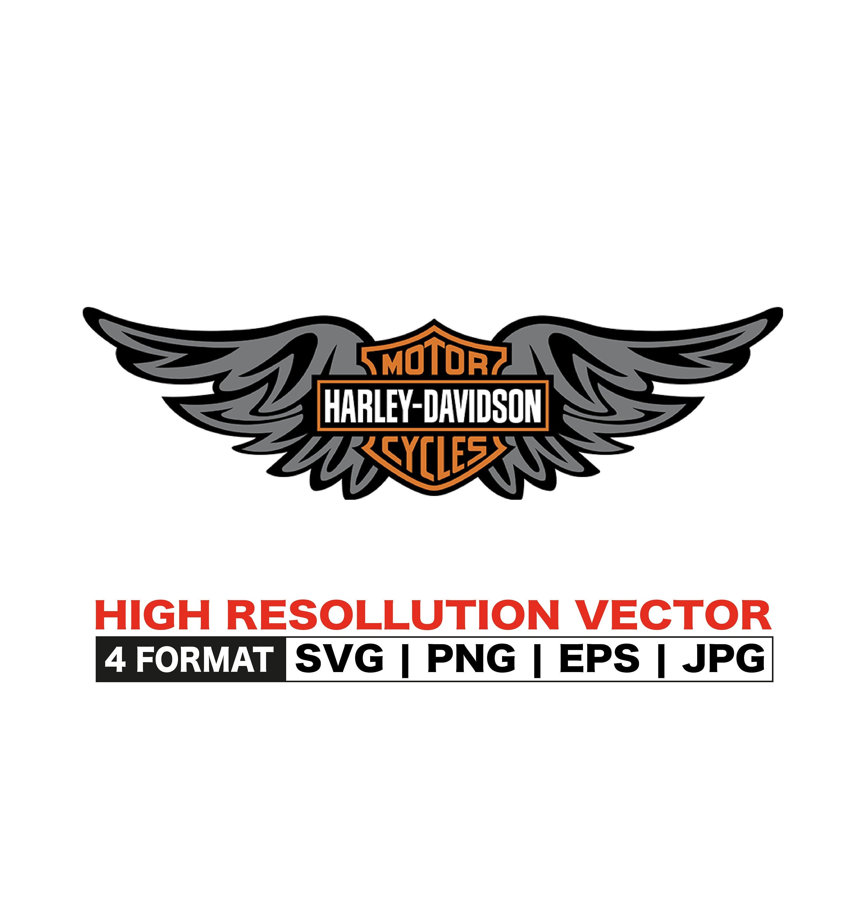 Harley Davidson Logo SVG EPS PNG Jpg Instant Download | Etsy