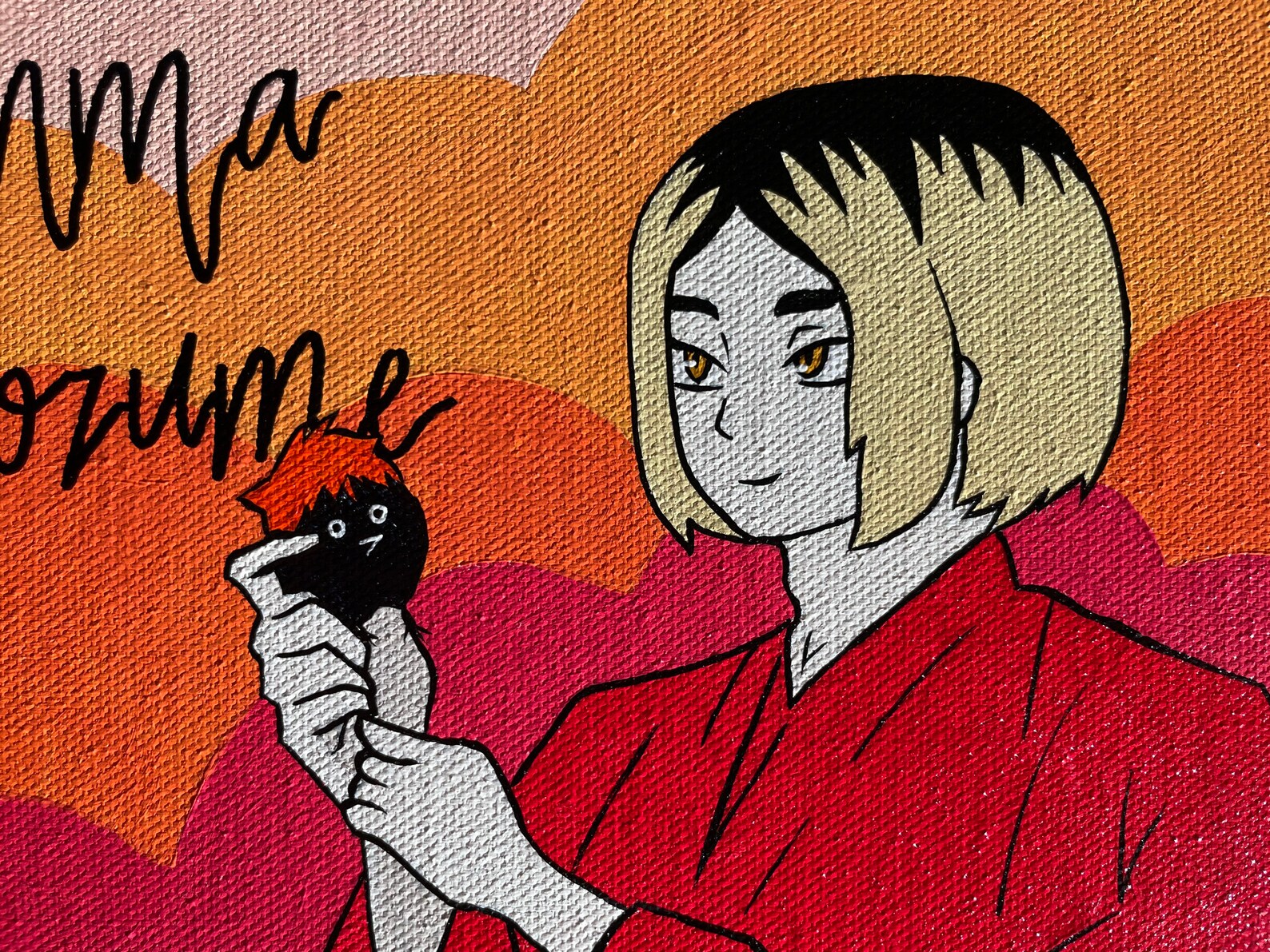 Haikyuu kenma acrylic painting on canvas Etsy