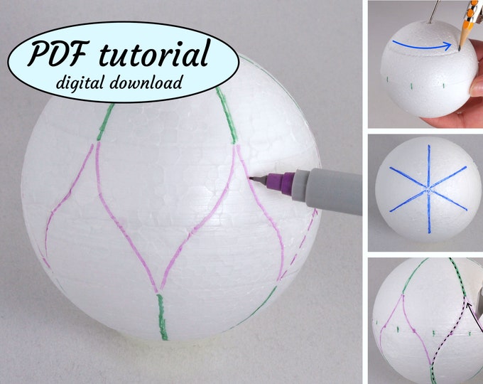 Swirl Pattern Drawing and Cutting Tutorial for Kimekomi Ornaments ...