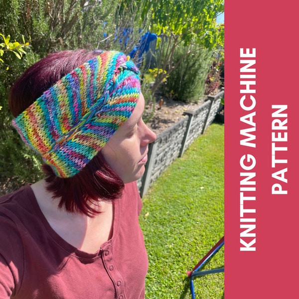 Circular Knitting Machine Pattern: Braided Embrace Headband, Beginner Friendly, Visual Instructions, Addi, Sentro, Pamper Pack Gift