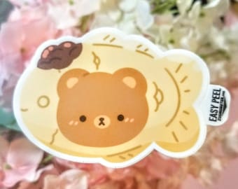 Taiyaki Bear Sticker Red Bean