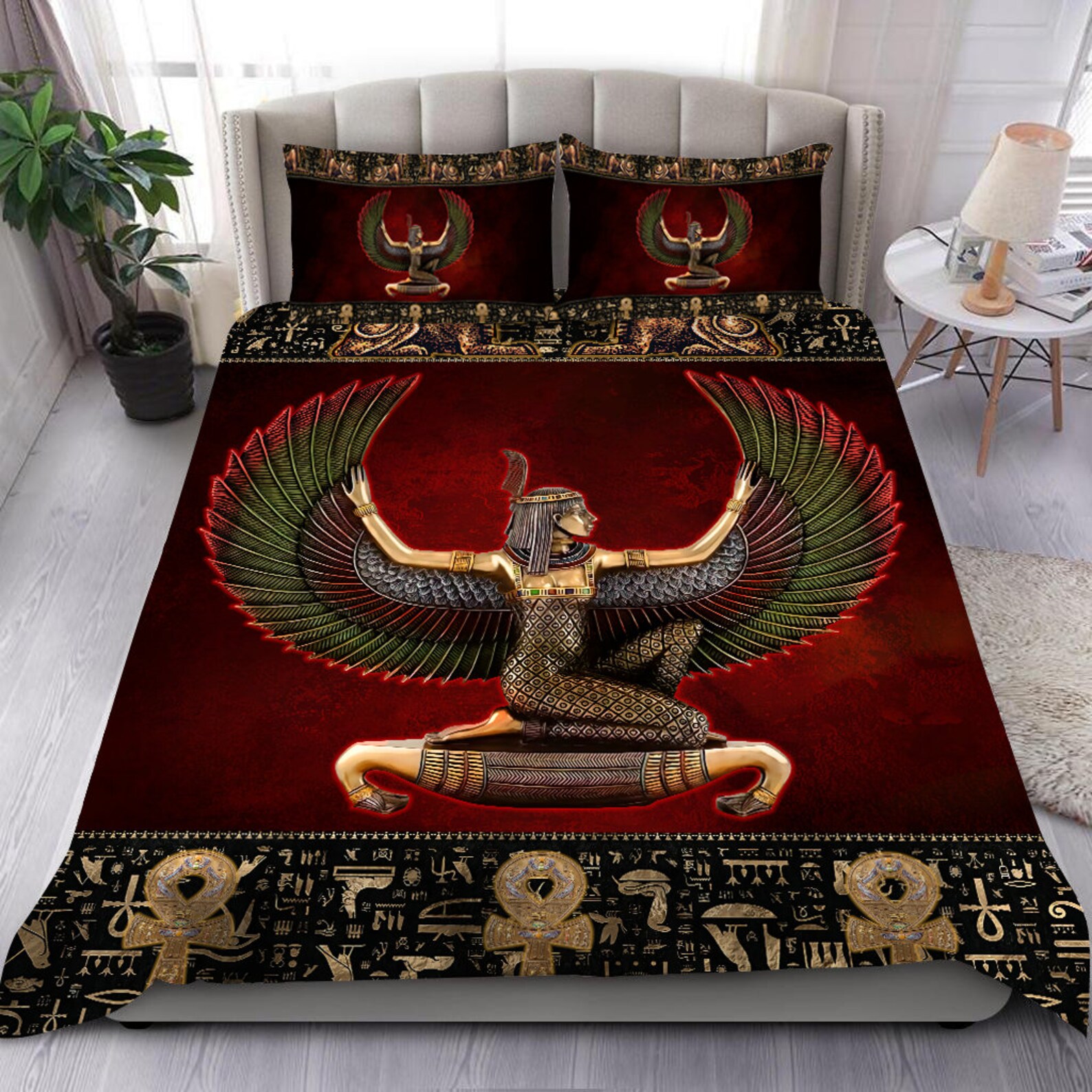 Ancient Egyptian Maat 3D Bedding Set Duvet Cover Set Quilt Etsy
