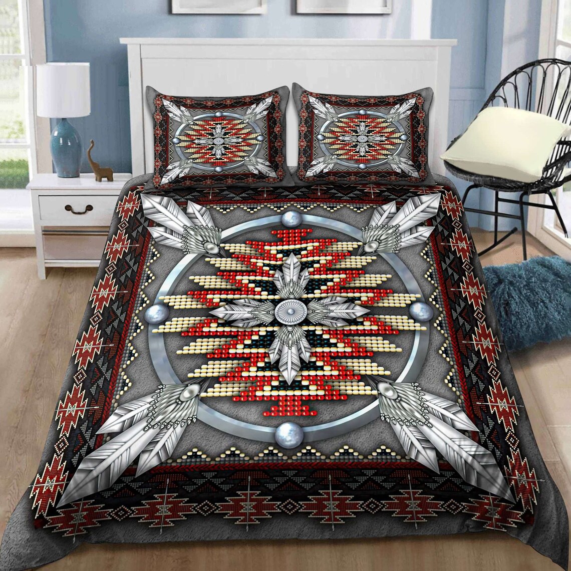 Native American 3D Bedding Set Duvet Cover Set Quilt Set Etsy