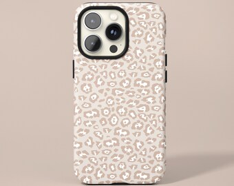 Beige Leopard Print— iPhone 15, iPhone 15 Pro Max, iPhone 15 Plus, iPhone 14, iPhone  14, iPhone 13, iPhone 12, Samsung Galaxy S23 S22 Case