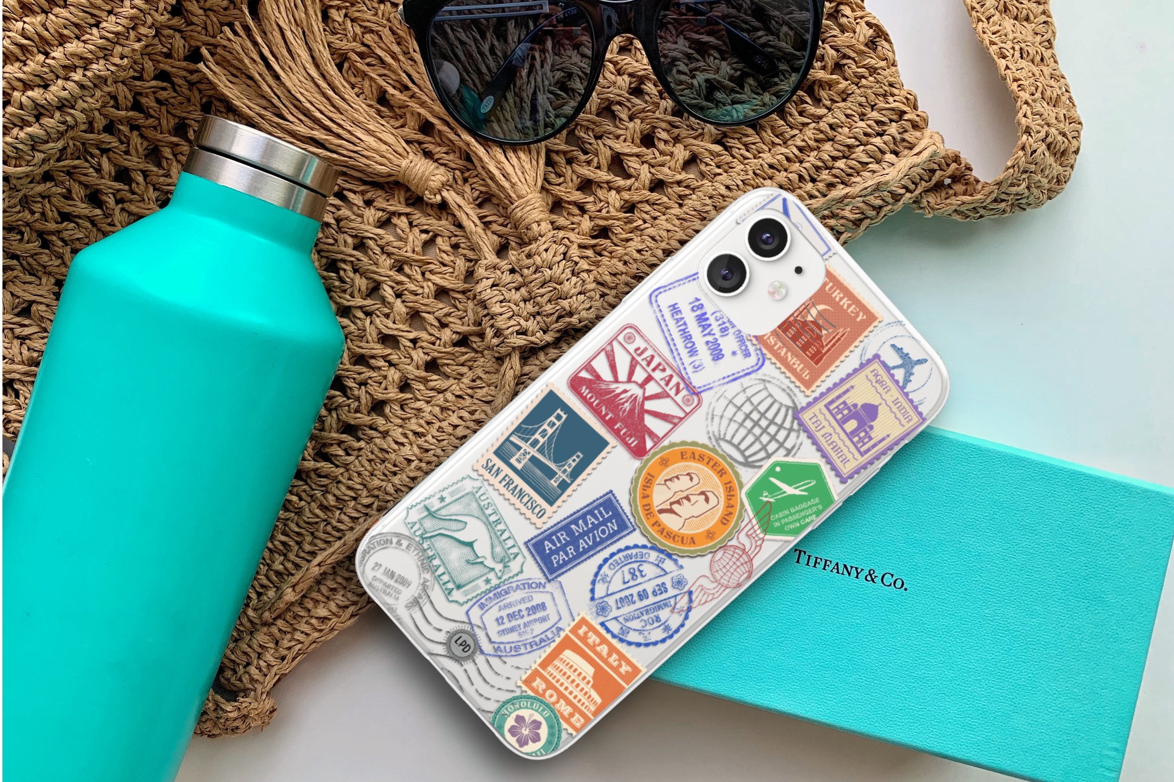 Travel Country Passport Stamp Iphone 13 12 11 Mini Pro Max X Etsy