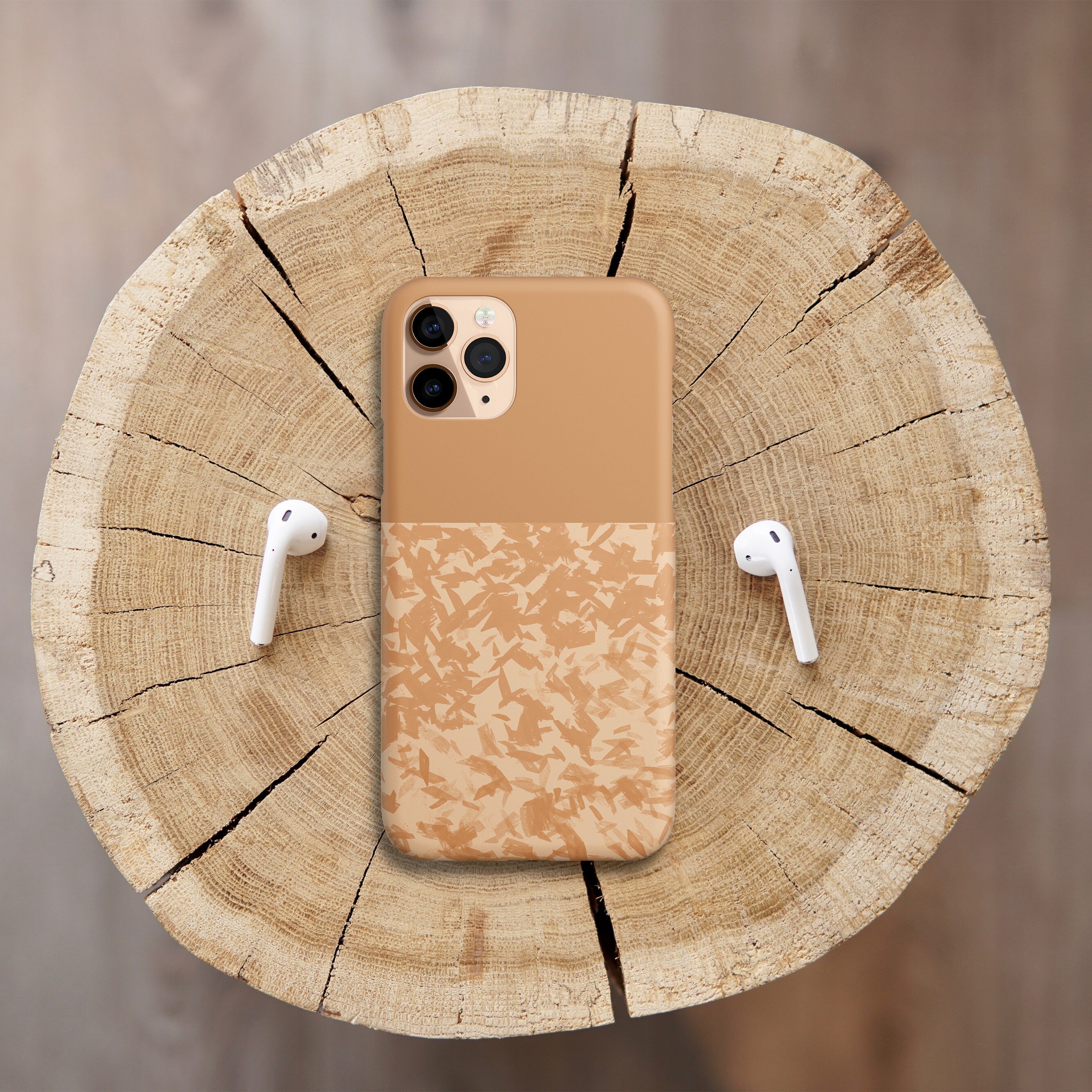 Aesthetic Abstract Brown Personalized Phone Case iPhone 12 Etsy