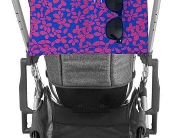 Blue Stroller Bag / Stroller Caddy / Designer Pram Organizer / Stroller Carryall / Baby Shower Gift / New Mom Gift / New Dad Gift /Baby Gift