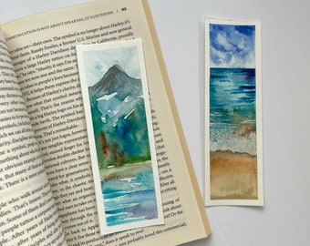 Hand-painted Bookmarks Watercolor Watercolor Bookmark - Etsy