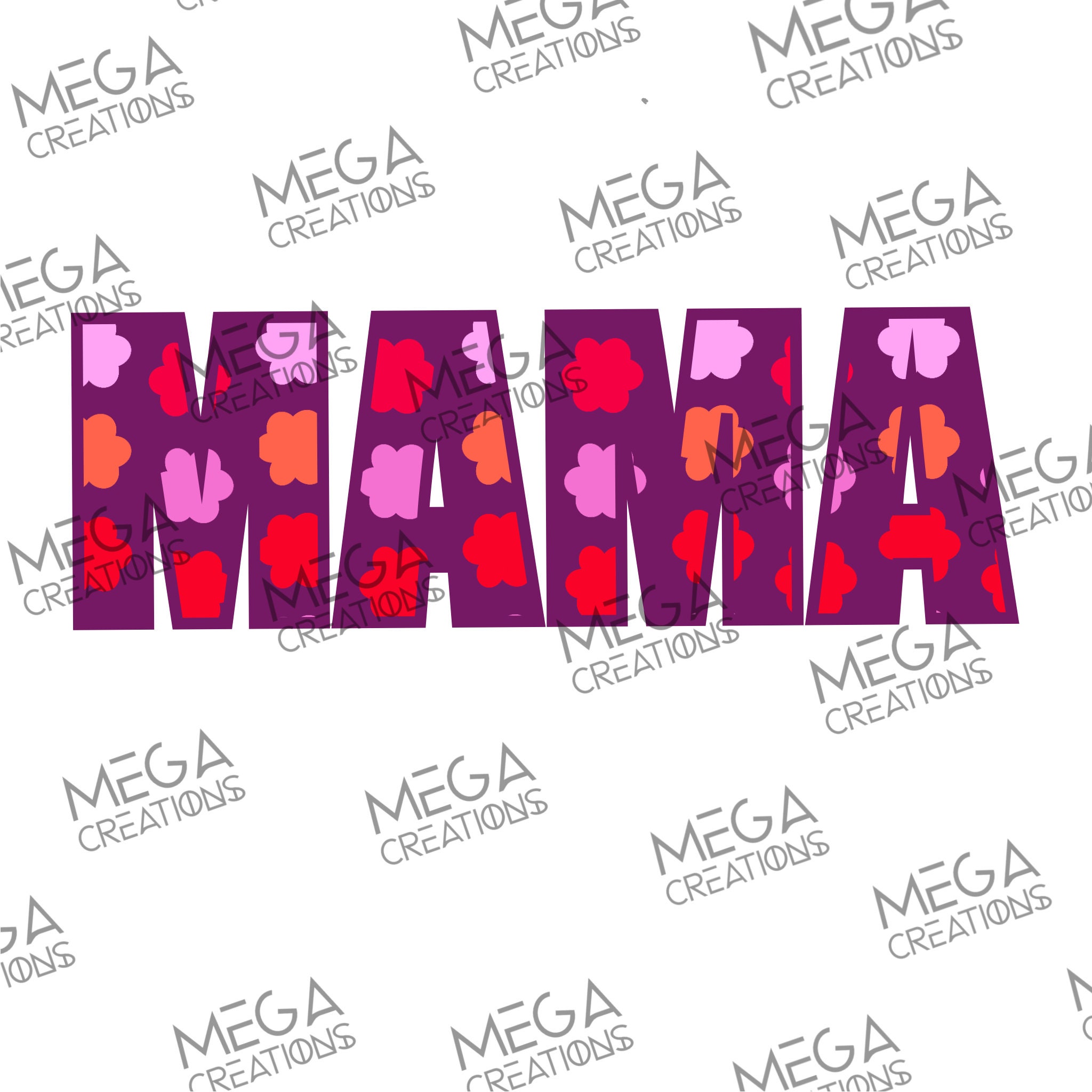 Mama png mama flowers png Mothers Day png mom png flower | Etsy