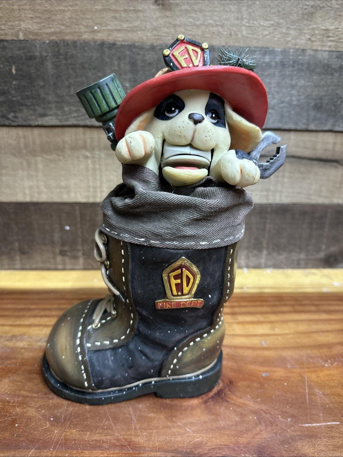 Vintage Fireman Boot - Etsy
