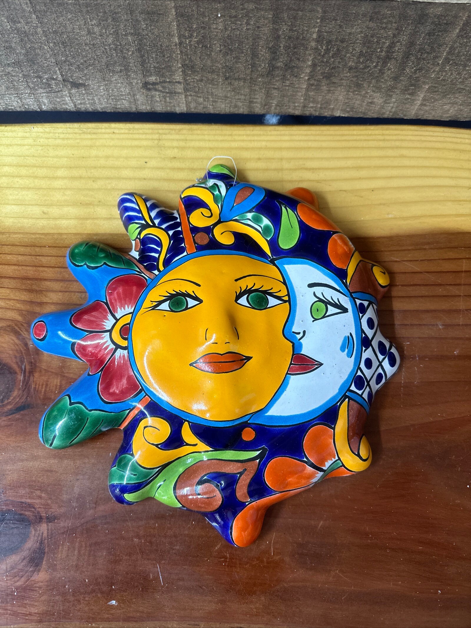 Mexican Pottery Sun Moon Wall Decor 10 Etsy