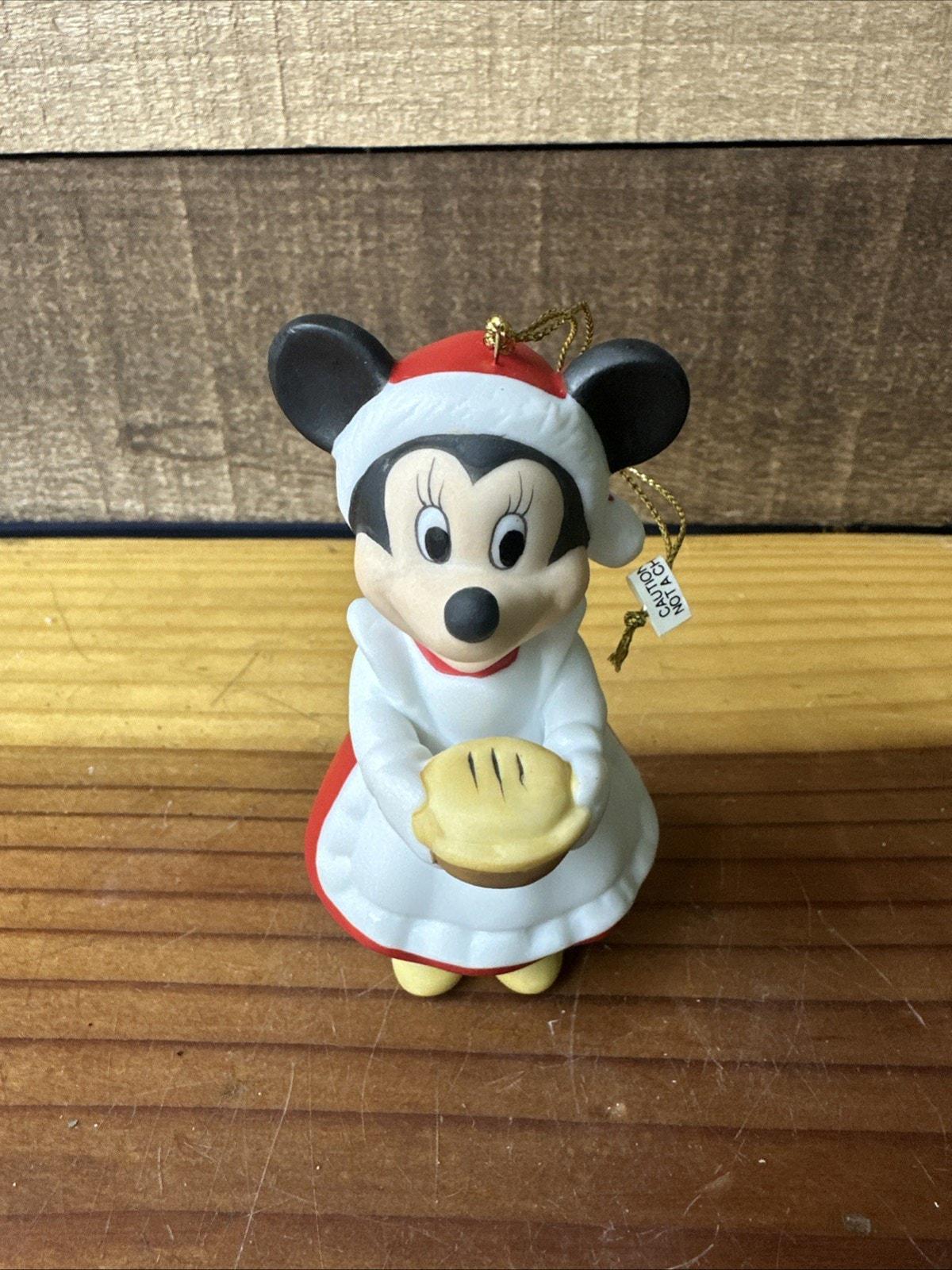 Disney Grolier Minnie Mouse Porcelain Treasures Christmas Ornament