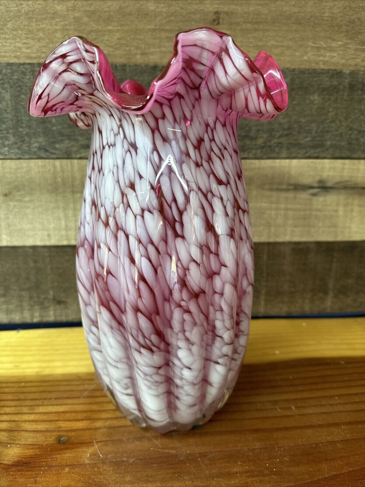人気アイテムランキング(新品)  ヴィンテージ フェントン スタイル クランベリー ピンク 工芸品