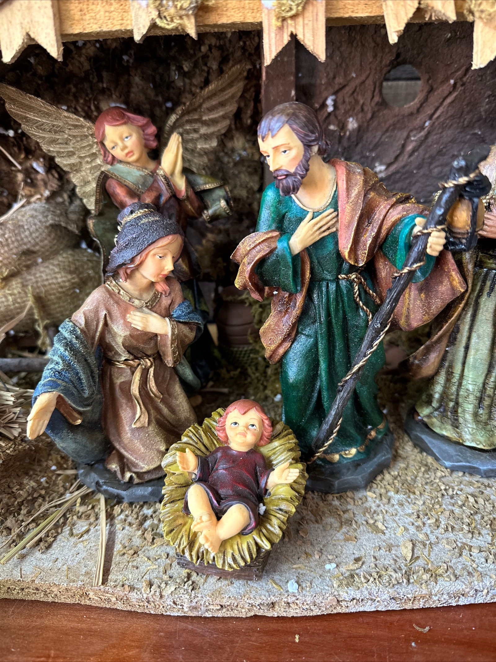 Holiday Polyresin Nativity Set 12 Pieces in Box - Etsy