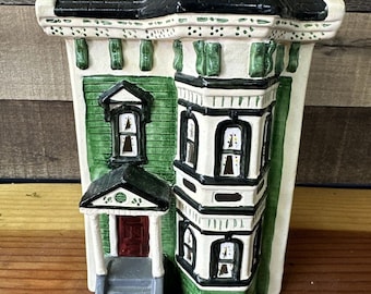 Vintage Rare Yuletide Snow Hamlet House Old San Francisco 734 1988