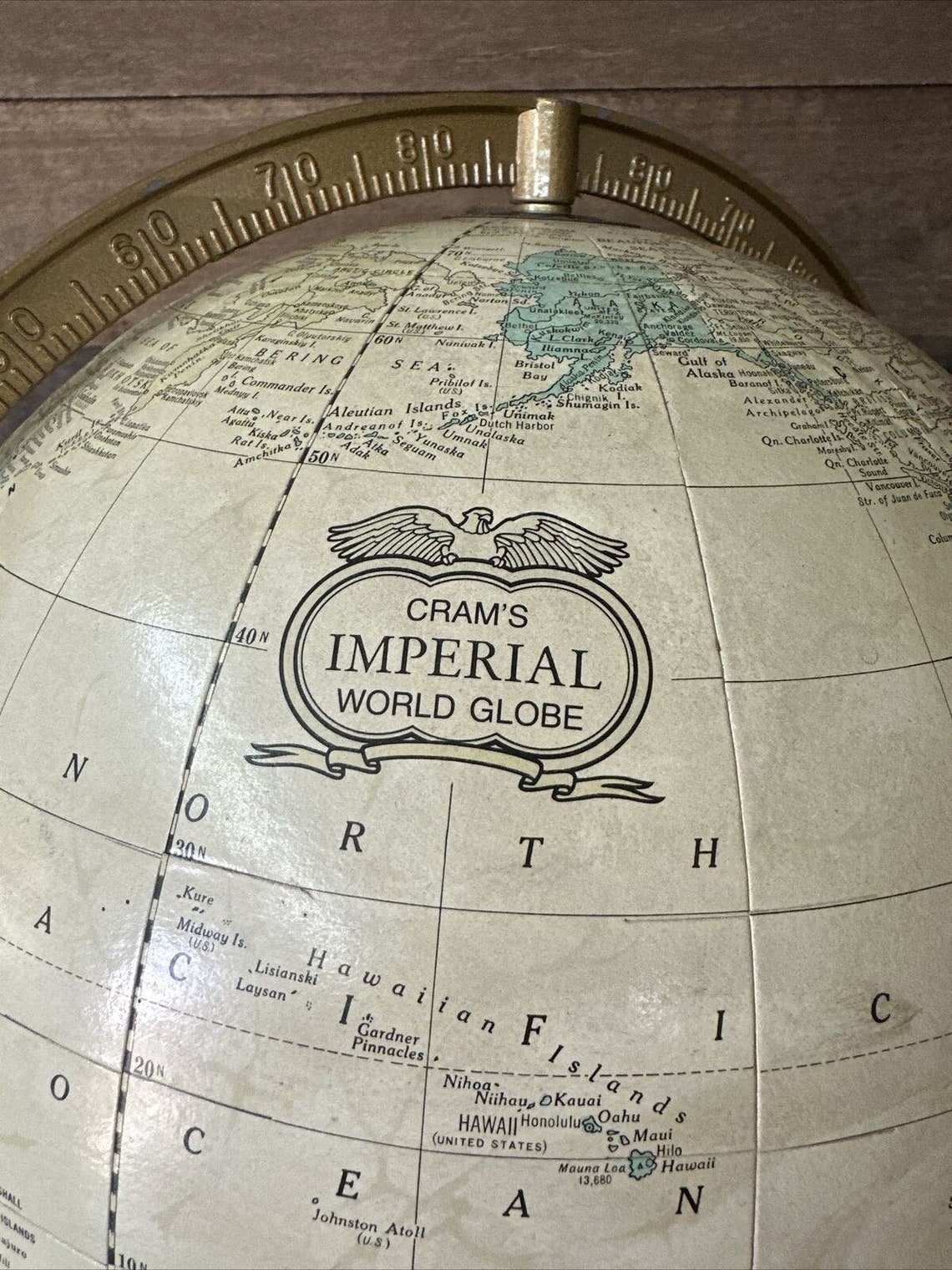 Crams 12” Imperial World Globe With Wood Stand - Etsy