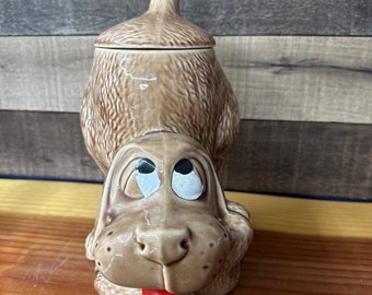 Vintage Mccoy Brown Hound Dog Cookie Jar - Etsy