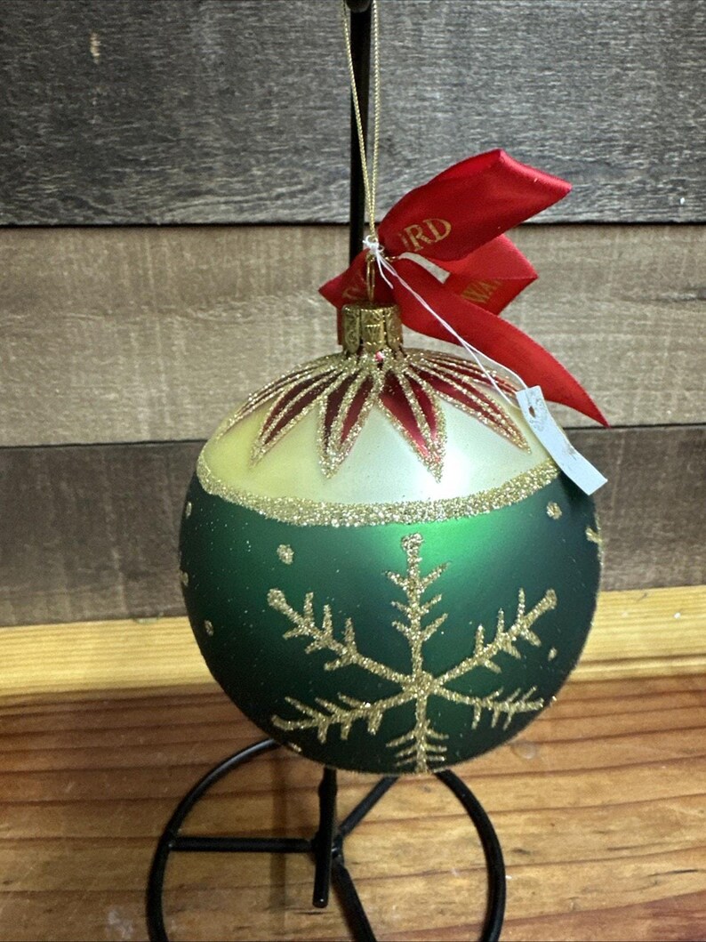 Waterford Holiday Heirlooms Four Seasons Winter Ball Christmas Ornament ...