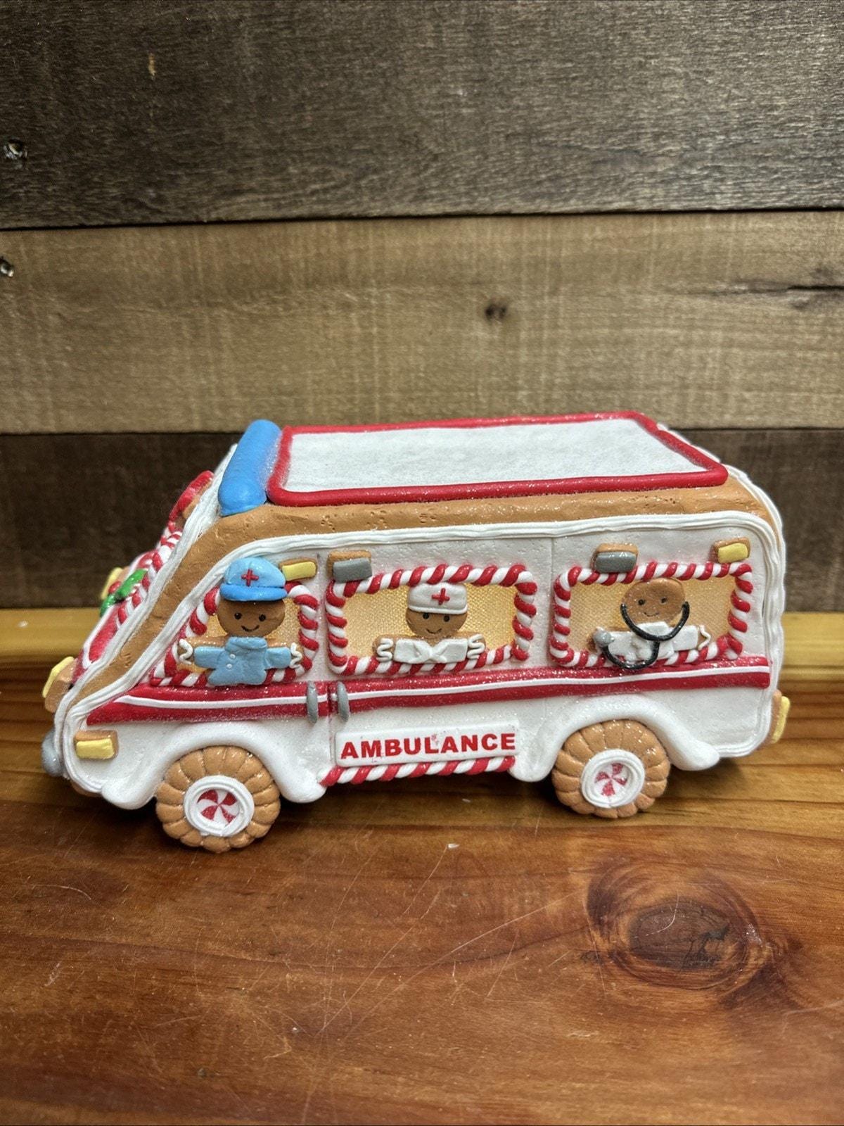 Valerie Parr Hill Lighted Gingerbread Ambulance - Etsy