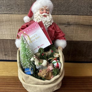 Possible Dreams Clothtique &quot;Santa&#39;s Grab Bag&quot; Santa Claus 1997 In Box