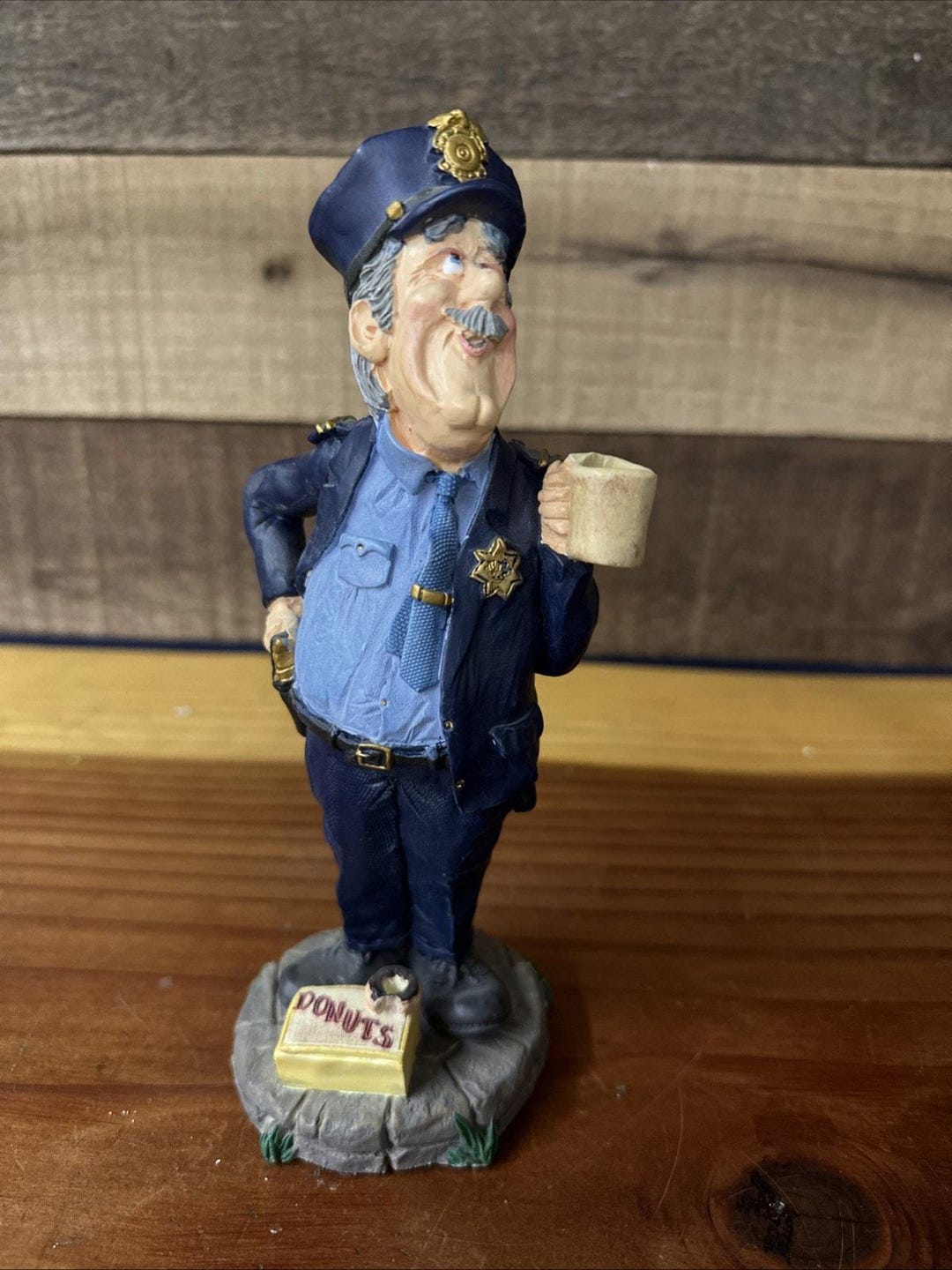 Doug Harris Russ Berrie Donut Patrol Police Sheriff Collectible